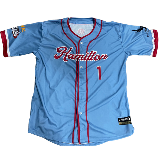 Hamilton Cardinals 2022 Game Worn Blue Jersey (Sizes & Numbers Vary)