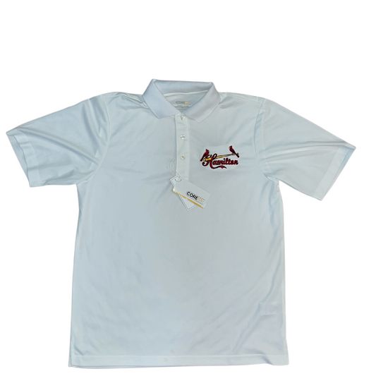 Hamilton Cardinals Classic White Golf Shirt