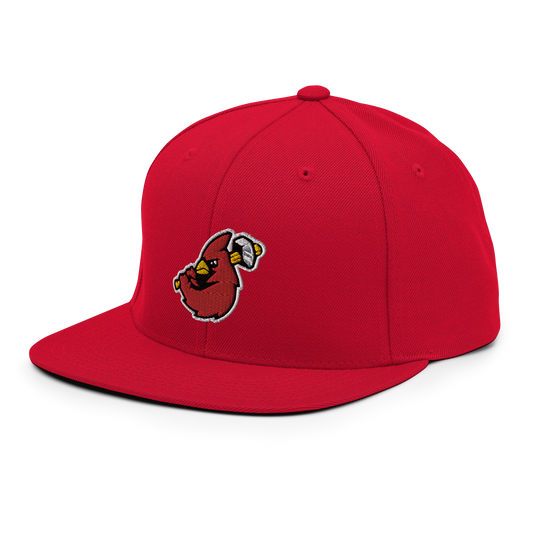 Hamilton Cardinals Bird Logo Snapback Hat