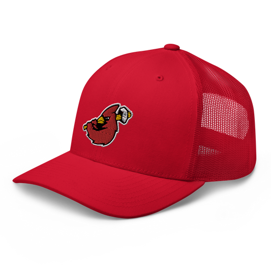 Hamilton Cardinals Bird Logo Red Mesh Snapback Cap