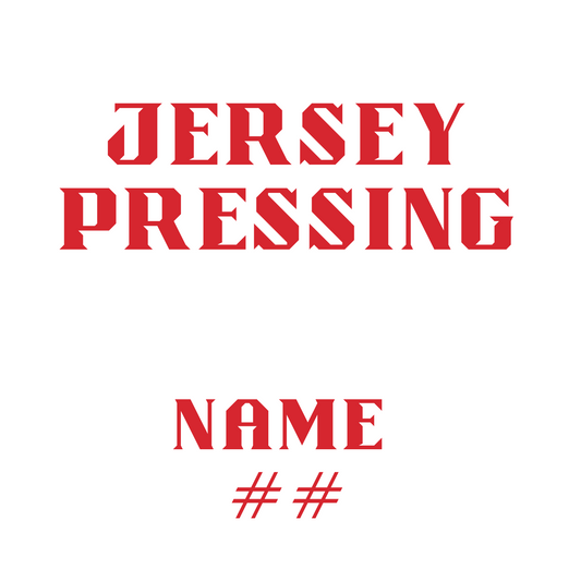 Jersey Number/Name Only Pressing