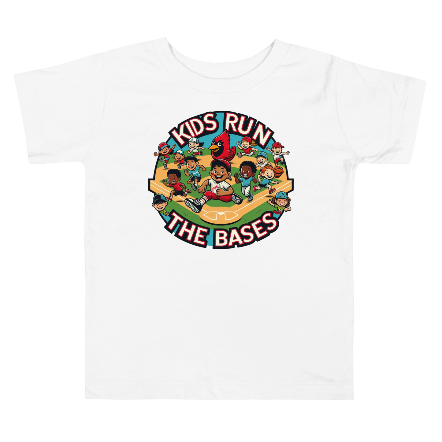 Toddler Kids Run the Bases Shirt