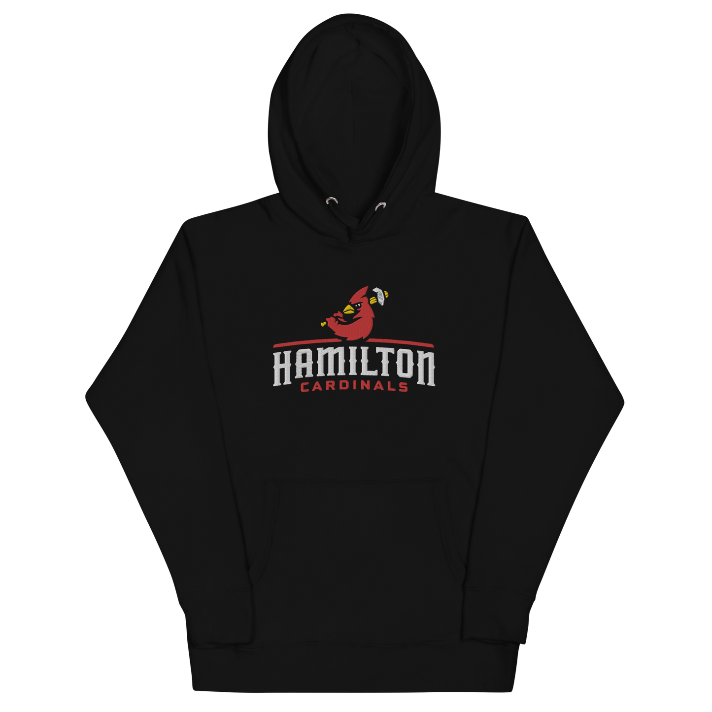 Hamilton Cardinals Embroidered Script Hoodie