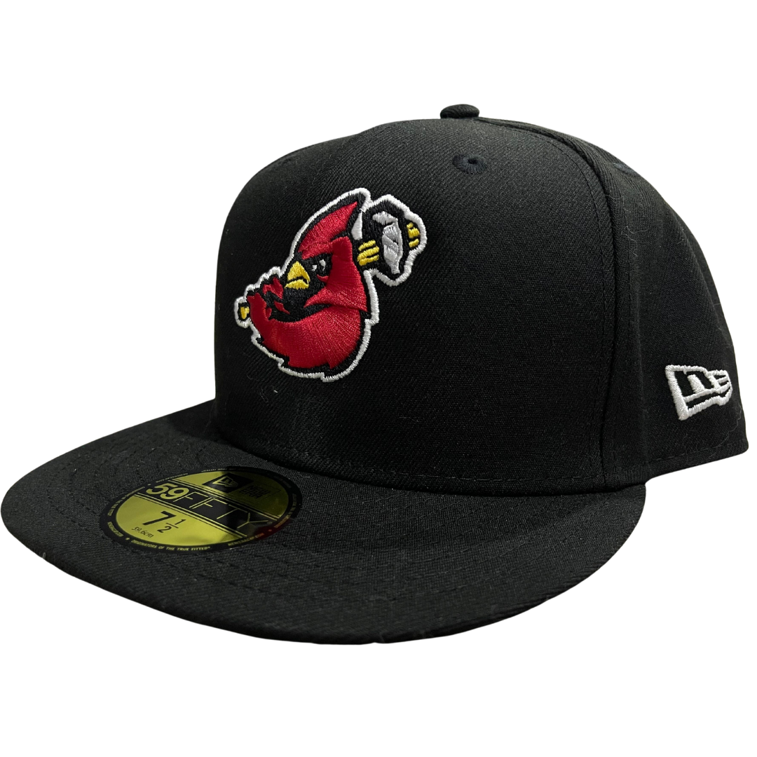 Hamilton Cardinals Bird Logo Black New Era Hat