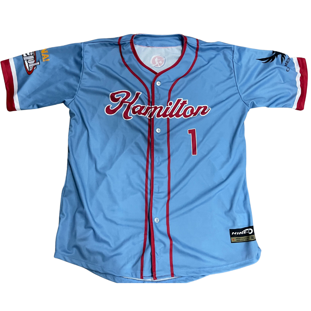 Hamilton Cardinals 2022 Game Worn Blue Jersey (Sizes & Numbers Vary)
