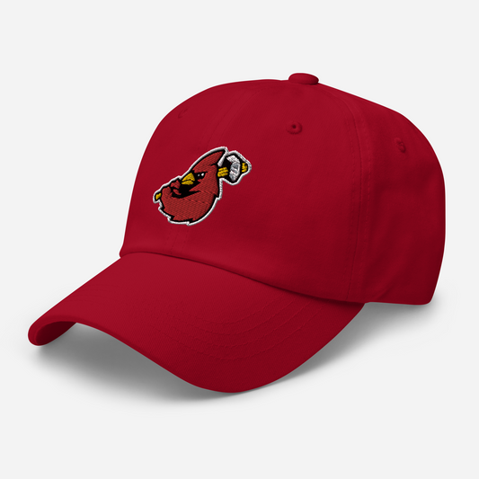 Hamilton Cardinals Logo Dad Red Hat