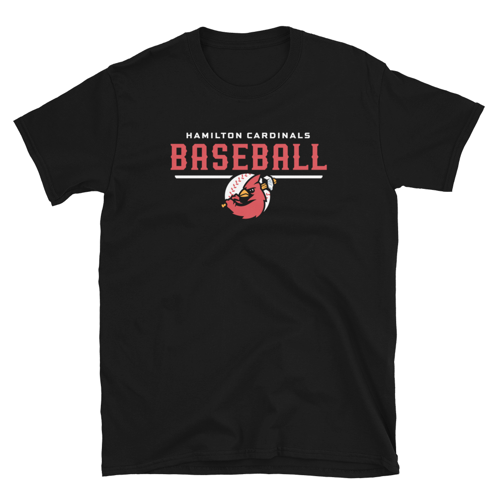 Hamilton Cardinals Baseball Bird Logo T-Shirt